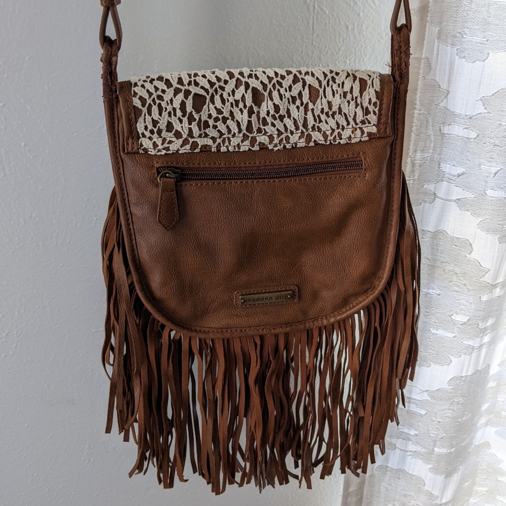 Madden Girl Boho Fringe Crossbody Bag - Picture 3 of 7